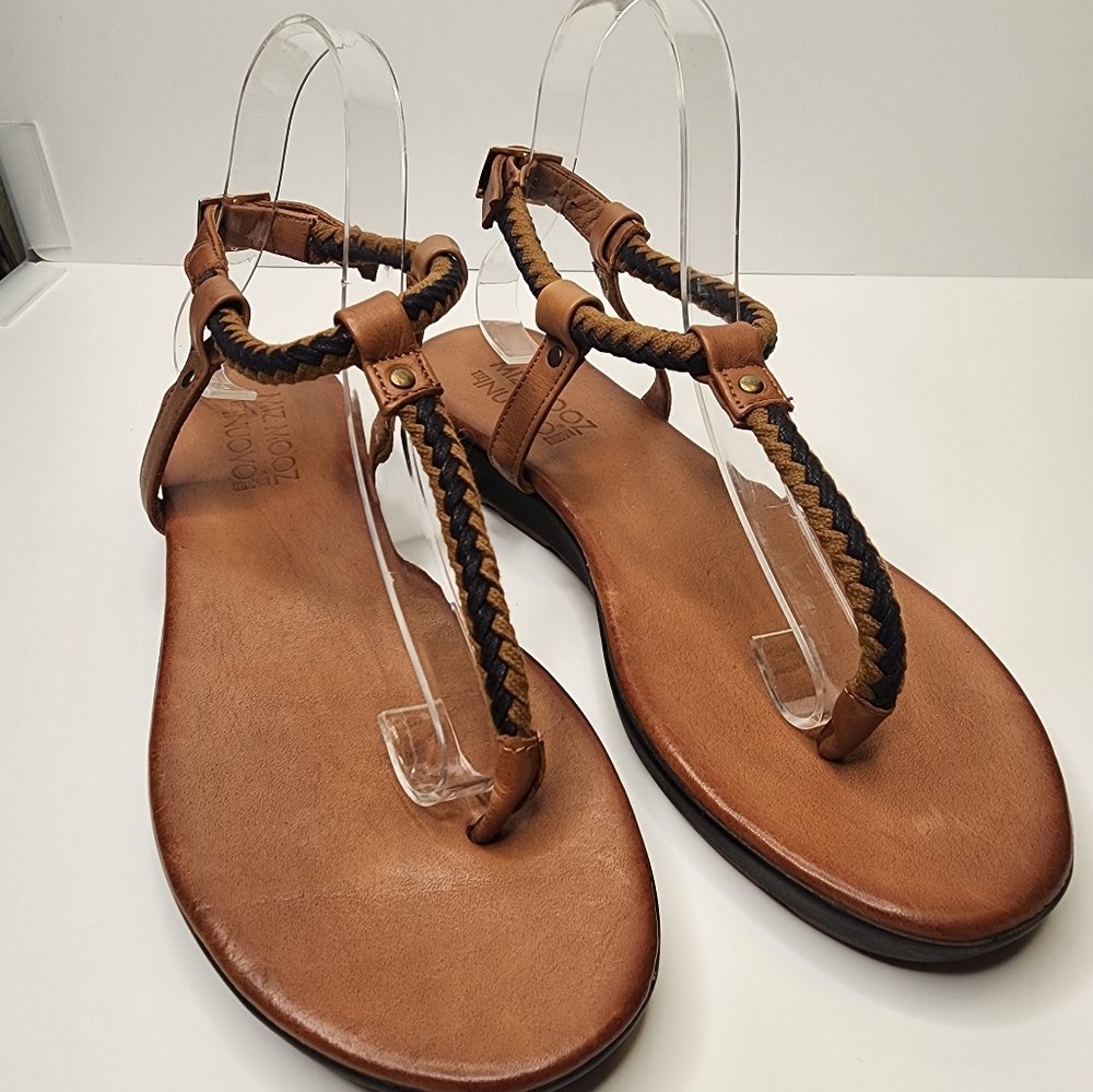 Miz Mooz - Nuovo Women's Sandal - Size 39 - Leather Braided Ankle Strap - NWOB